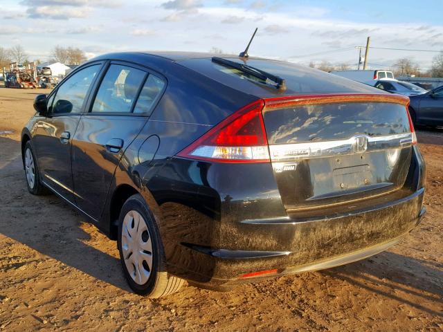 JHMZE2H53CS001333 - 2012 HONDA INSIGHT LX BLACK photo 3