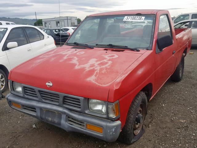 1N6SD11S0SC448966 - 1995 NISSAN TRUCK E/XE RED photo 2