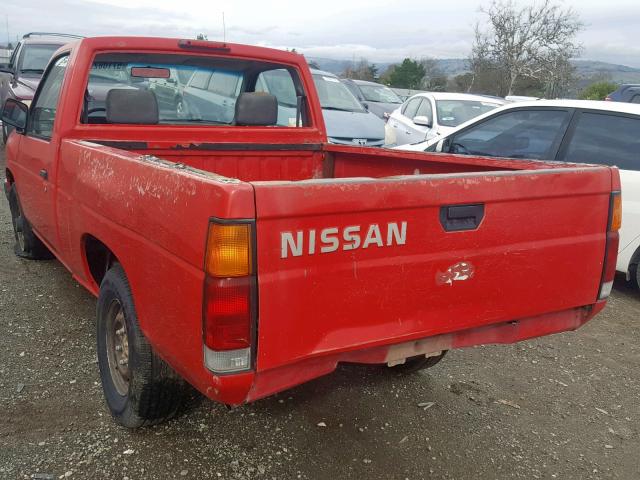 1N6SD11S0SC448966 - 1995 NISSAN TRUCK E/XE RED photo 3