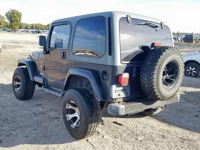 1J4FA59SX1P317781 - 2001 JEEP WRANGLER / BLACK photo 3