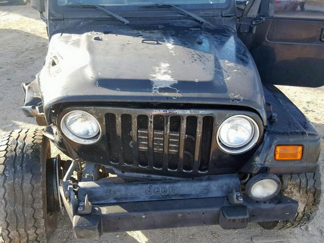 1J4FA59SX1P317781 - 2001 JEEP WRANGLER / BLACK photo 7