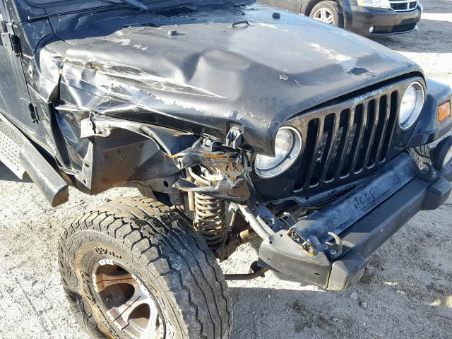 1J4FA59SX1P317781 - 2001 JEEP WRANGLER / BLACK photo 9