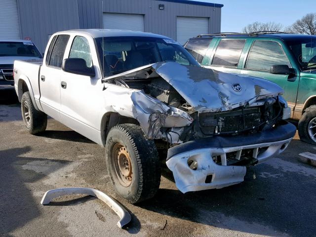 1D7HG38N73S168555 - 2003 DODGE DAKOTA QUA GRAY photo 1