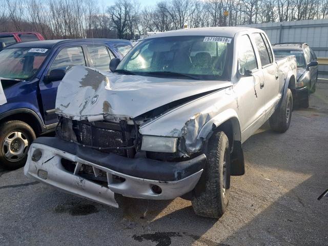 1D7HG38N73S168555 - 2003 DODGE DAKOTA QUA GRAY photo 2