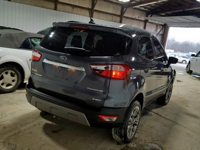 MAJ6P1WL4JC168078 - 2018 FORD ECOSPORT T GRAY photo 4