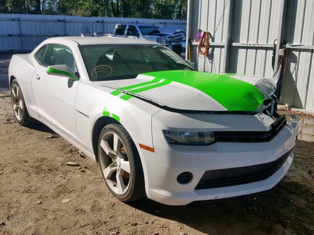 2G1FA1E35E9223415 - 2014 CHEVROLET CAMARO LS WHITE photo 1