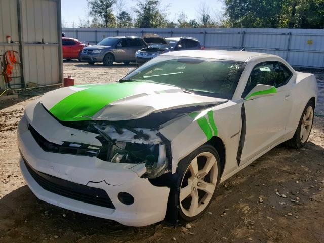 2G1FA1E35E9223415 - 2014 CHEVROLET CAMARO LS WHITE photo 2