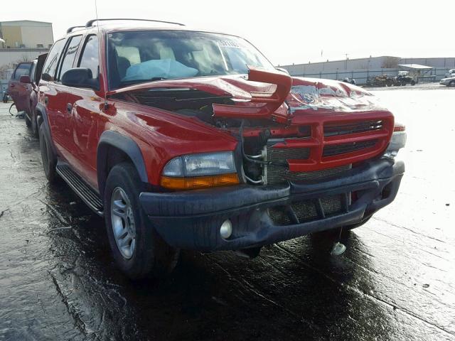 1D4HR38NX3F615511 - 2003 DODGE DURANGO SP RED photo 1