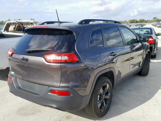 1C4PJLCB3JD539992 - 2018 JEEP CHEROKEE L GRAY photo 4