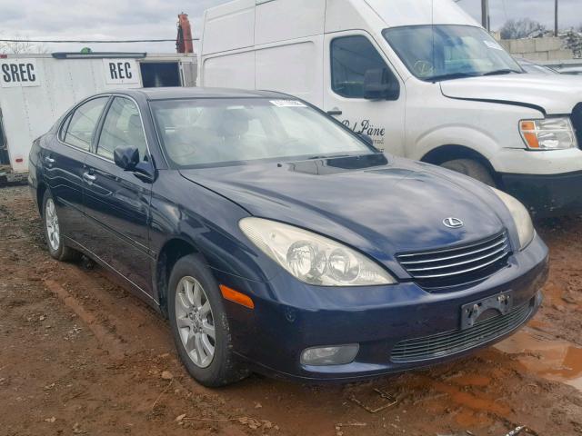 JTHBA30GX45020719 - 2004 LEXUS ES 330 BLUE photo 1