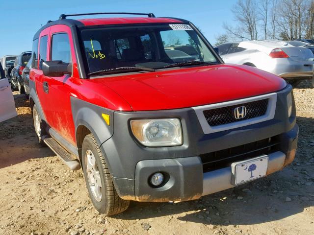 5J6YH18685L004629 - 2005 HONDA ELEMENT EX RED photo 1