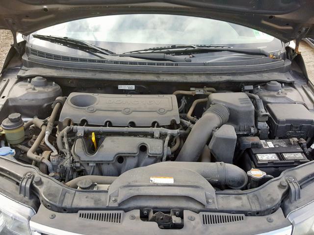 KNAFU4A21C5563066 - 2012 KIA FORTE EX GRAY photo 7