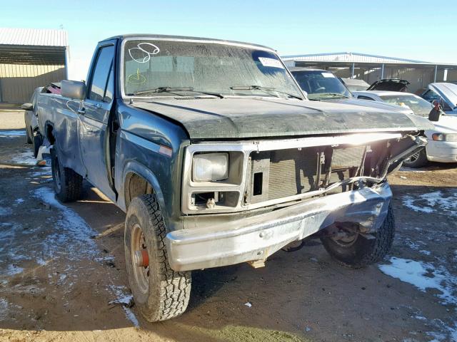 1FTHF36L2FPA58843 - 1985 FORD F350 GREEN photo 1