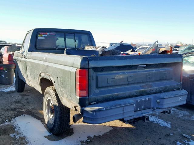 1FTHF36L2FPA58843 - 1985 FORD F350 GREEN photo 3