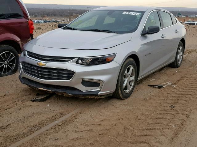 1G1ZB5ST2HF174689 - 2017 CHEVROLET MALIBU LS SILVER photo 2