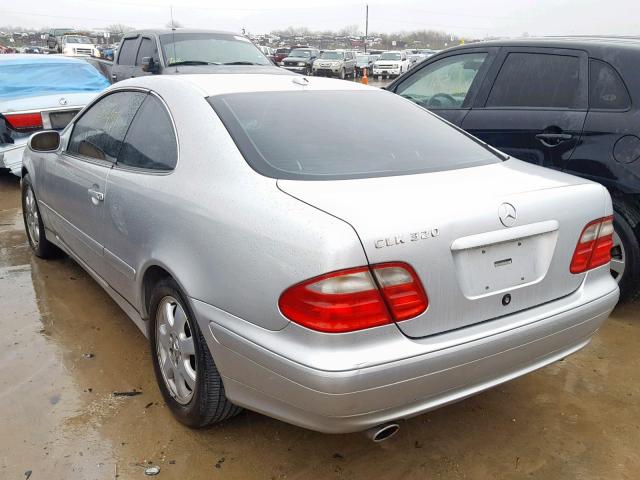 WDBLJ65G92F200201 - 2002 MERCEDES-BENZ CLK 320 SILVER photo 3