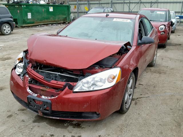 1G2ZH57N394160009 - 2009 PONTIAC G6 GT RED photo 2