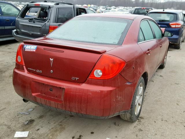 1G2ZH57N394160009 - 2009 PONTIAC G6 GT RED photo 4