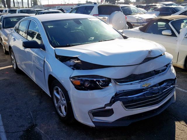 1G1ZB5ST8JF131335 - 2018 CHEVROLET MALIBU LS WHITE photo 1