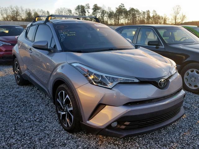 NMTKHMBX2JR013560 - 2018 TOYOTA C-HR XLE GRAY photo 1