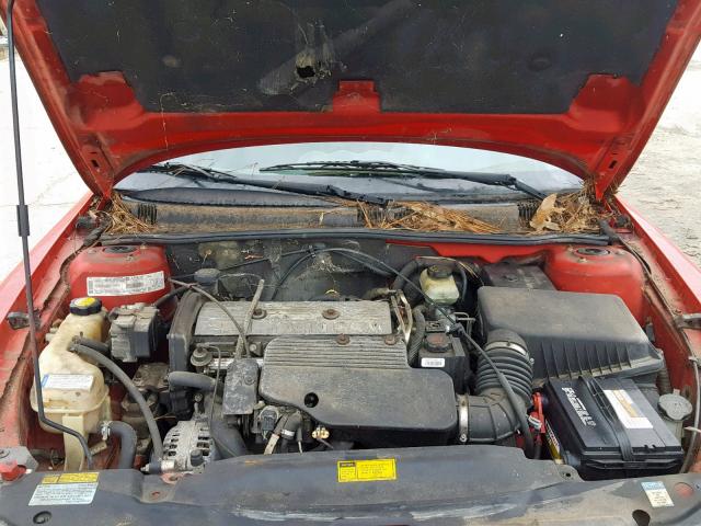 1G2NF52T8YM884089 - 2000 PONTIAC GRAND AM S RED photo 7