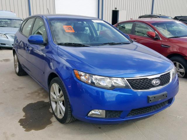 KNAFW5A34C5492941 - 2012 KIA FORTE SX BLUE photo 1