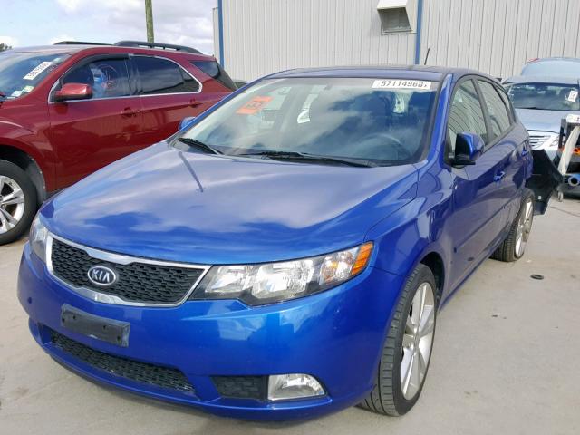 KNAFW5A34C5492941 - 2012 KIA FORTE SX BLUE photo 2