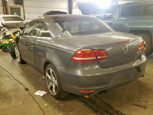 WVWFW8AH9DV002530 - 2013 VOLKSWAGEN EOS LUX 灰色 照片 3