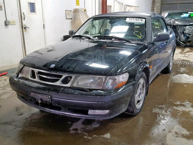 YS3DD75N3X7055779 - 1999 SAAB 9-3 S BLACK photo 2