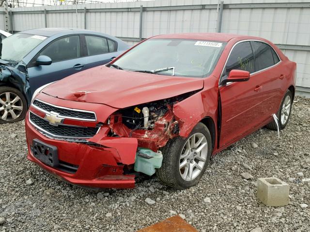 1G11D5SR8DF137281 - 2013 CHEVROLET MALIBU 1LT 红色 照片 2