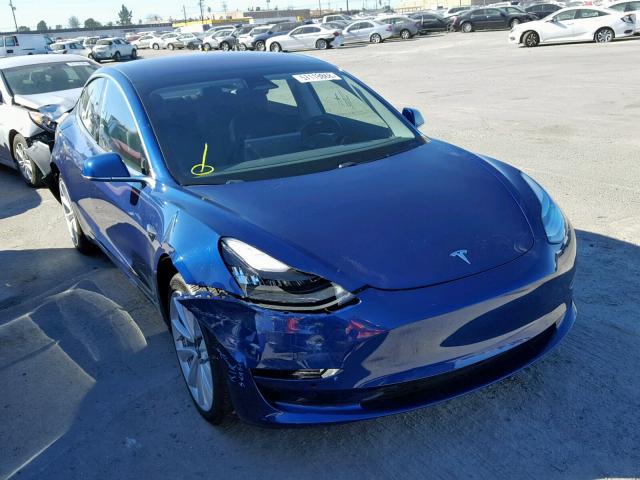 5YJ3E1EA1JF012246 - 2018 TESLA MODEL 3 BLUE photo 1