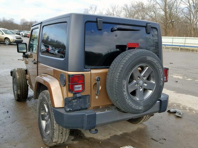 1C4AJWAG8FL583800 - 2015 JEEP WRANGLER S BROWN photo 3