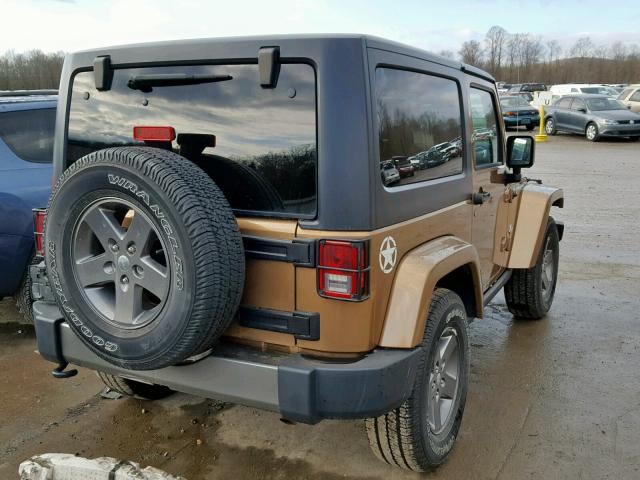 1C4AJWAG8FL583800 - 2015 JEEP WRANGLER S BROWN photo 4