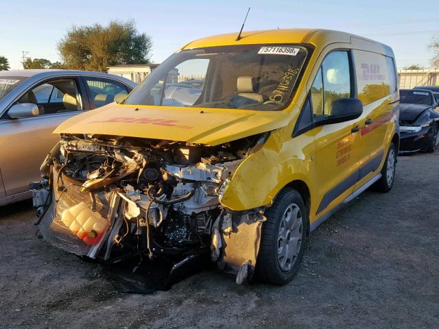 NM0LS7E72H1300079 - 2017 FORD TRANSIT CO YELLOW photo 2