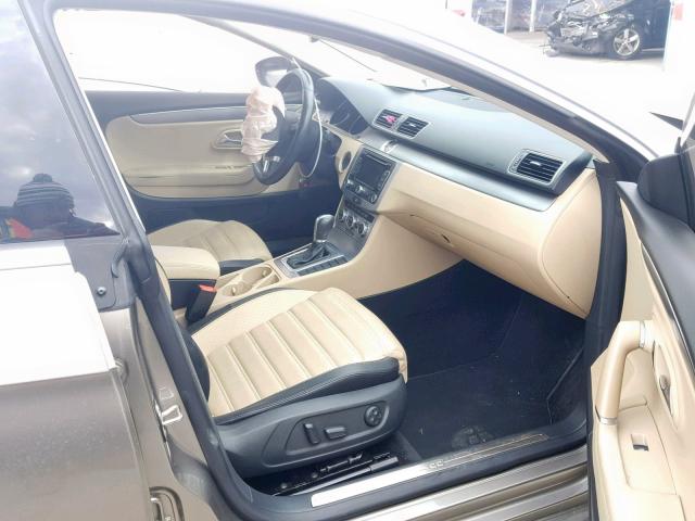 WVWRN7AN2DE507552 - 2013 VOLKSWAGEN CC LUXURY GRAY photo 5