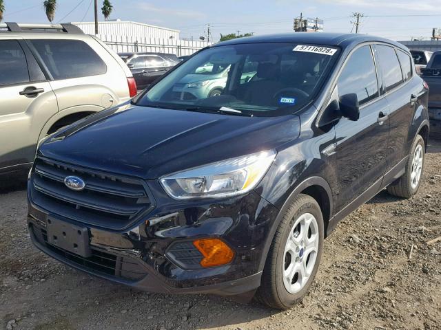 1FMCU0F76HUD84436 - 2017 FORD ESCAPE S BLACK photo 2