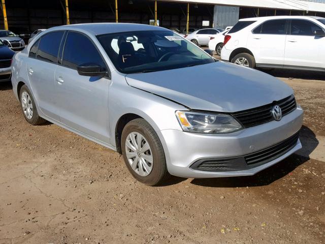 3VW1K7AJ7EM371950 - 2014 VOLKSWAGEN JETTA BASE Արծաթագույն լուսանկար 1