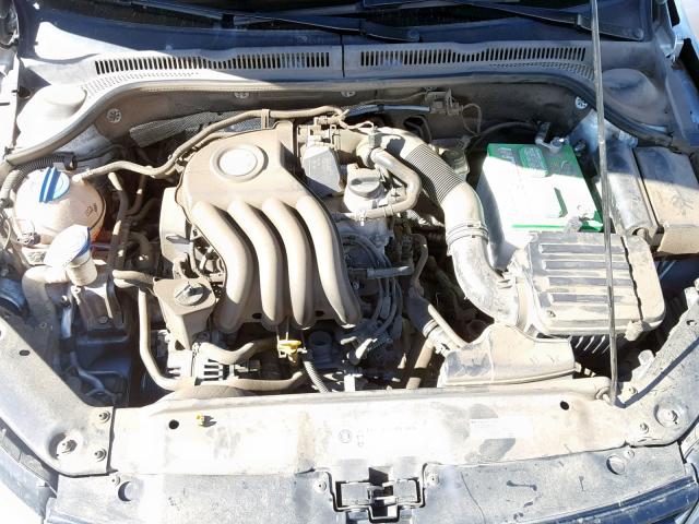 3VW1K7AJ7EM371950 - 2014 VOLKSWAGEN JETTA BASE Արծաթագույն լուսանկար 7