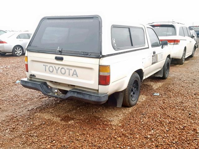 JT4RN81R3L5069499 - 1990 TOYOTA PICKUP 1/2 WHITE photo 4