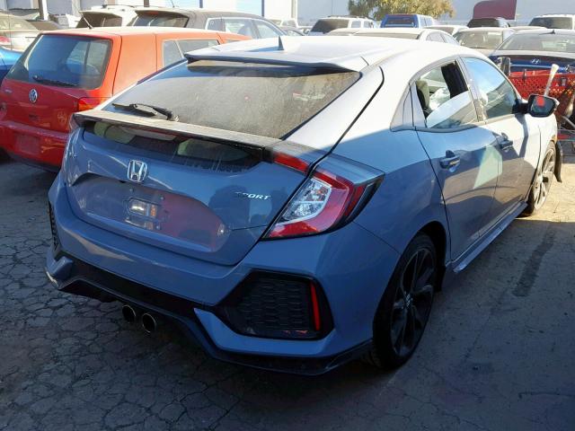 SHHFK7G42JU210820 - 2018 HONDA CIVIC SPOR TURQUOISE photo 4