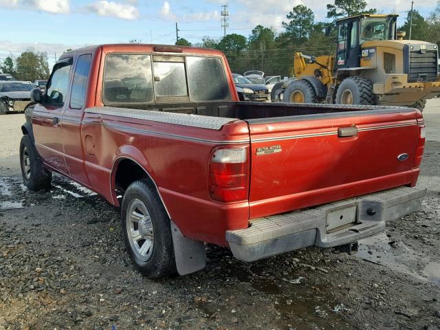 1FTYR44UX3PB58581 - 2003 FORD RANGER SUP RED photo 3