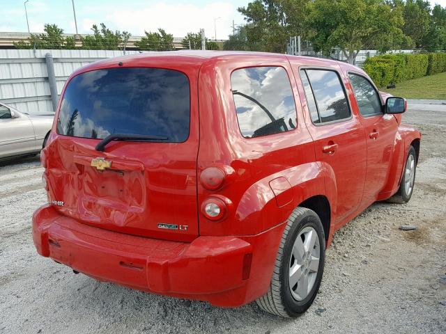 3GNBABFW2BS510124 - 2011 CHEVROLET HHR LT RED photo 4