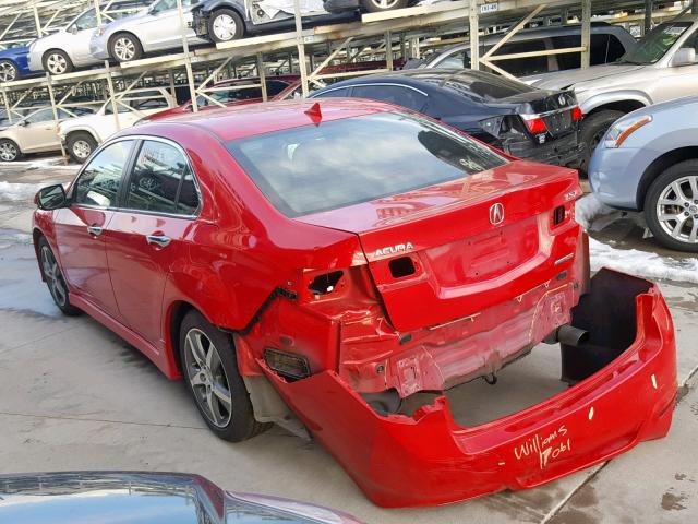 JH4CU2F88CC012652 - 2012 ACURA TSX SE RED photo 3