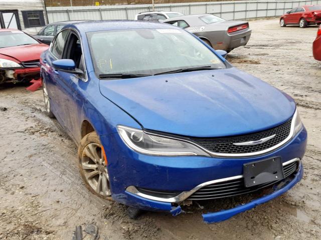 1C3CCCAB0FN751086 - 2015 CHRYSLER 200 LIMITE BLUE photo 1