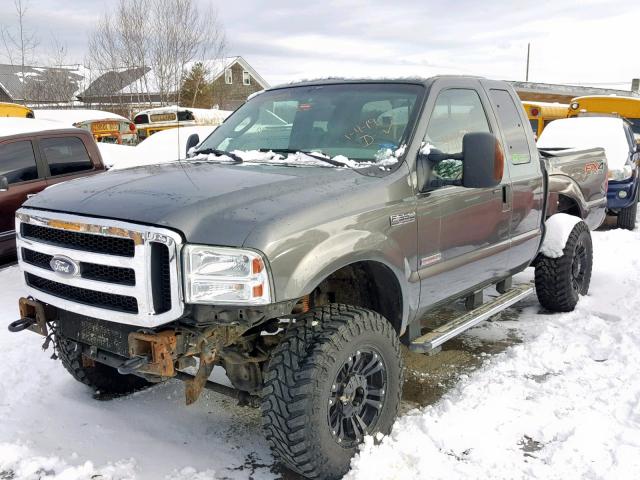 1FTWX31P66ED39778 - 2006 FORD F350 SRW S GRAY photo 2