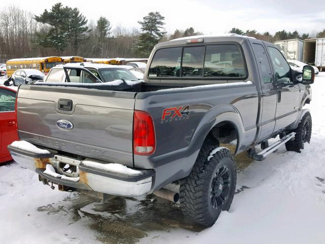 1FTWX31P66ED39778 - 2006 FORD F350 SRW S GRAY photo 4