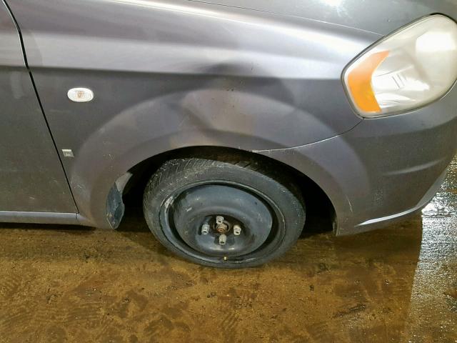 KL1TD56667B070585 - 2007 CHEVROLET AVEO BASE Gümüş foto 9