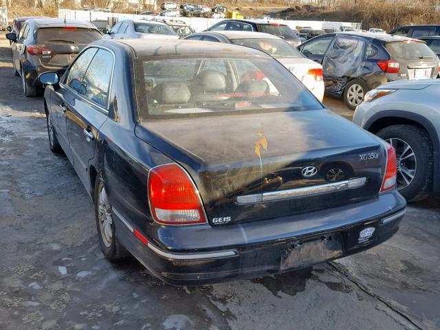 KMHFU45E73A246080 - 2003 HYUNDAI XG 350 BLACK photo 3