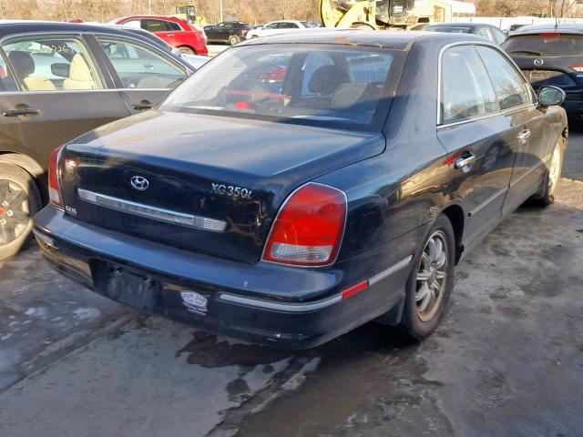 KMHFU45E73A246080 - 2003 HYUNDAI XG 350 BLACK photo 4