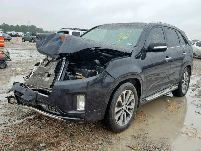 5XYKW4A78FG587254 - 2015 KIA SORENTO SX BLACK photo 2